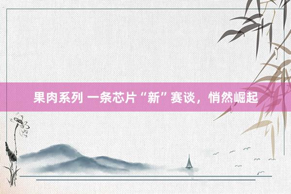 果肉系列 一条芯片“新”赛谈，悄然崛起