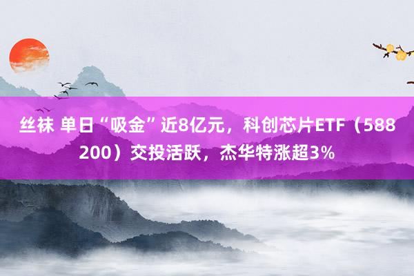 丝袜 单日“吸金”近8亿元，科创芯片ETF（588200）交投活跃，杰华特涨超3%